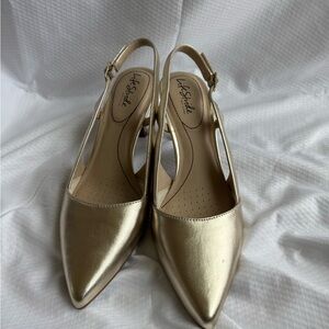 Life Stride Women's Metallic Slingback Heels